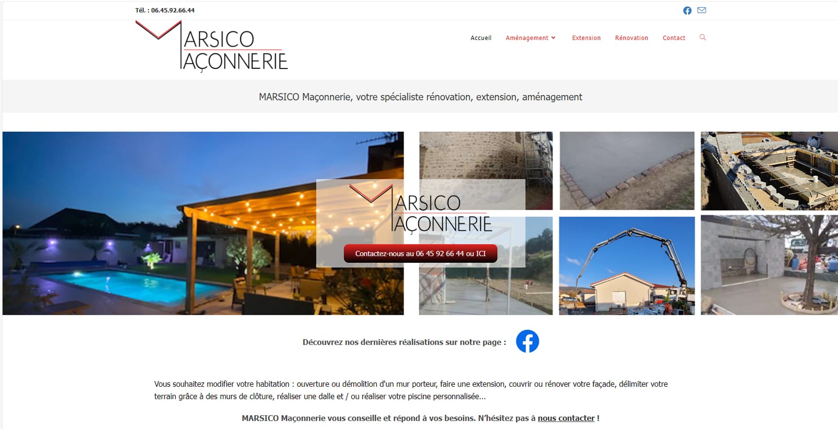 Site Internet Marsico Maçonnerie